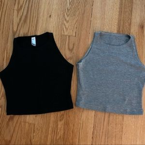 Set of 2 American Apparel Sport Crop Tops